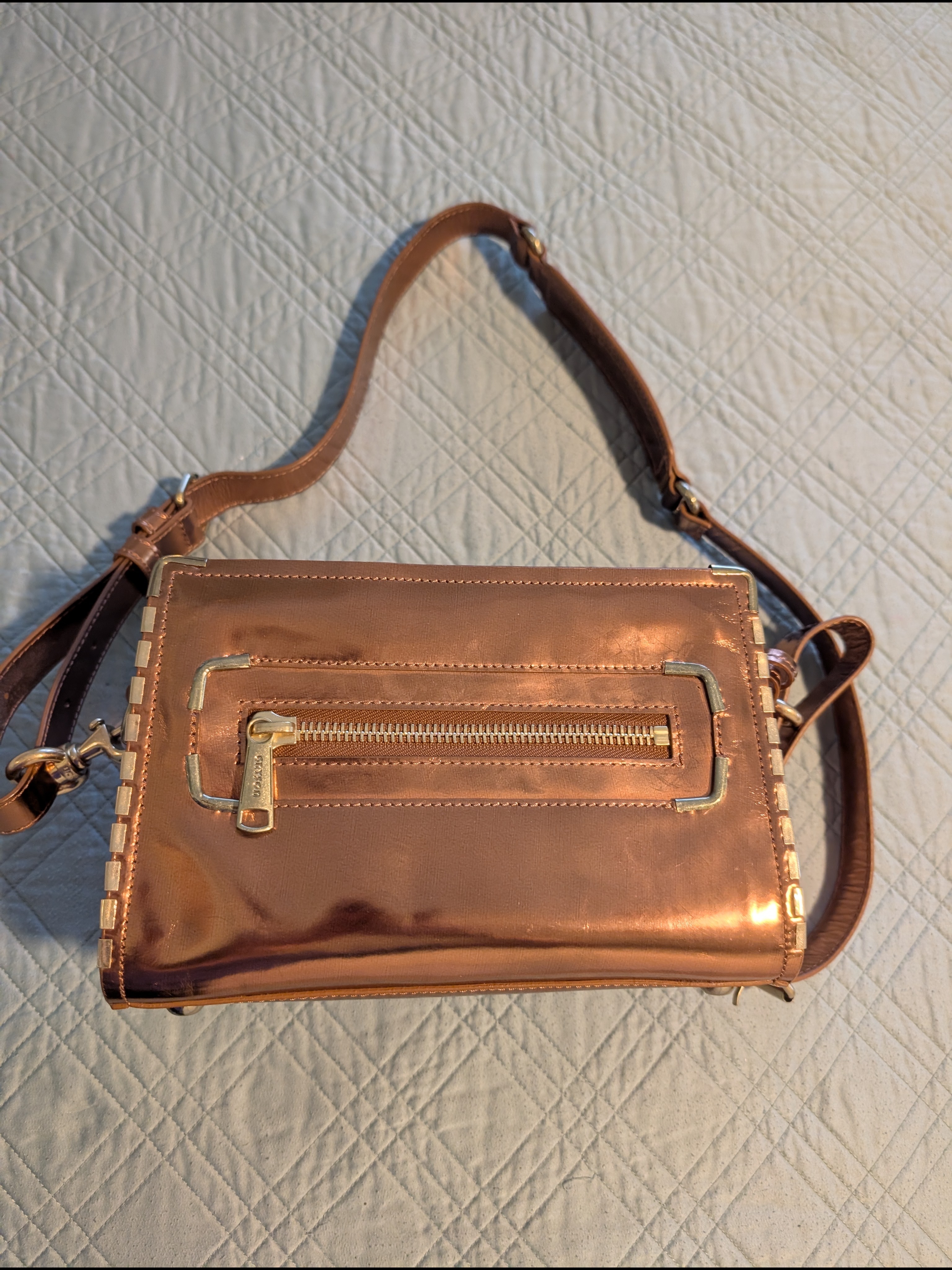 Gryson Women's Metallic Copper Shoulder Bag - Crossbody Style